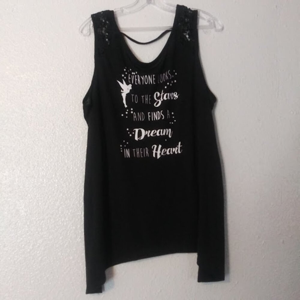 Disney women's size XL (15-17) black and white top